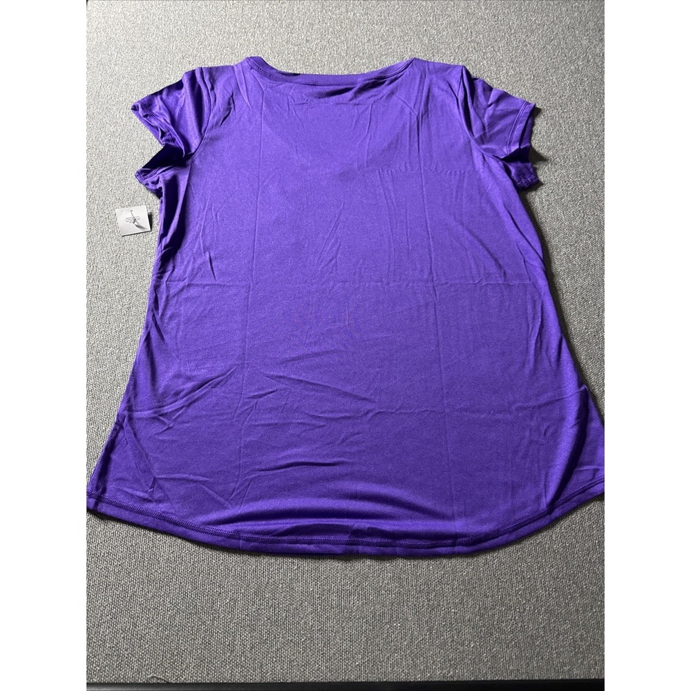 Xersion Womens Pullover T-Shirt V-Neck Purple Size Slim Fit Extra Large Workout - Picture 7 of 7
